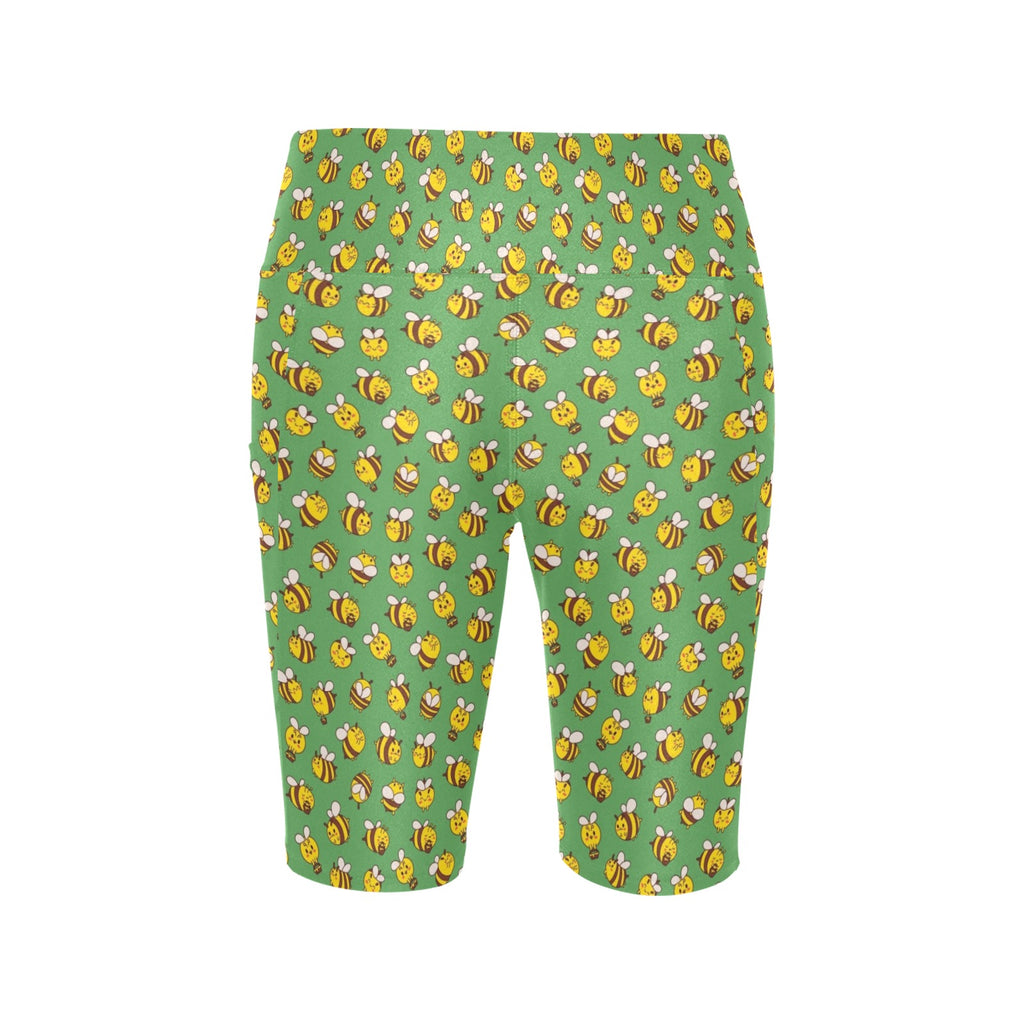 Busy Bees Women's Bike Shorts With Side Pockets
