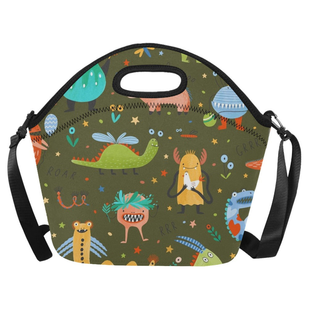 Monsters - Neoprene Lunch Bag One Size Neoprene Lunch Bag Printed Offshore