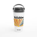 Personalised Cup Of Sunshine White 15oz Stainless Steel Travel Mug Default Title Personalised Travel Mug Globally Fulfilled Positivity
