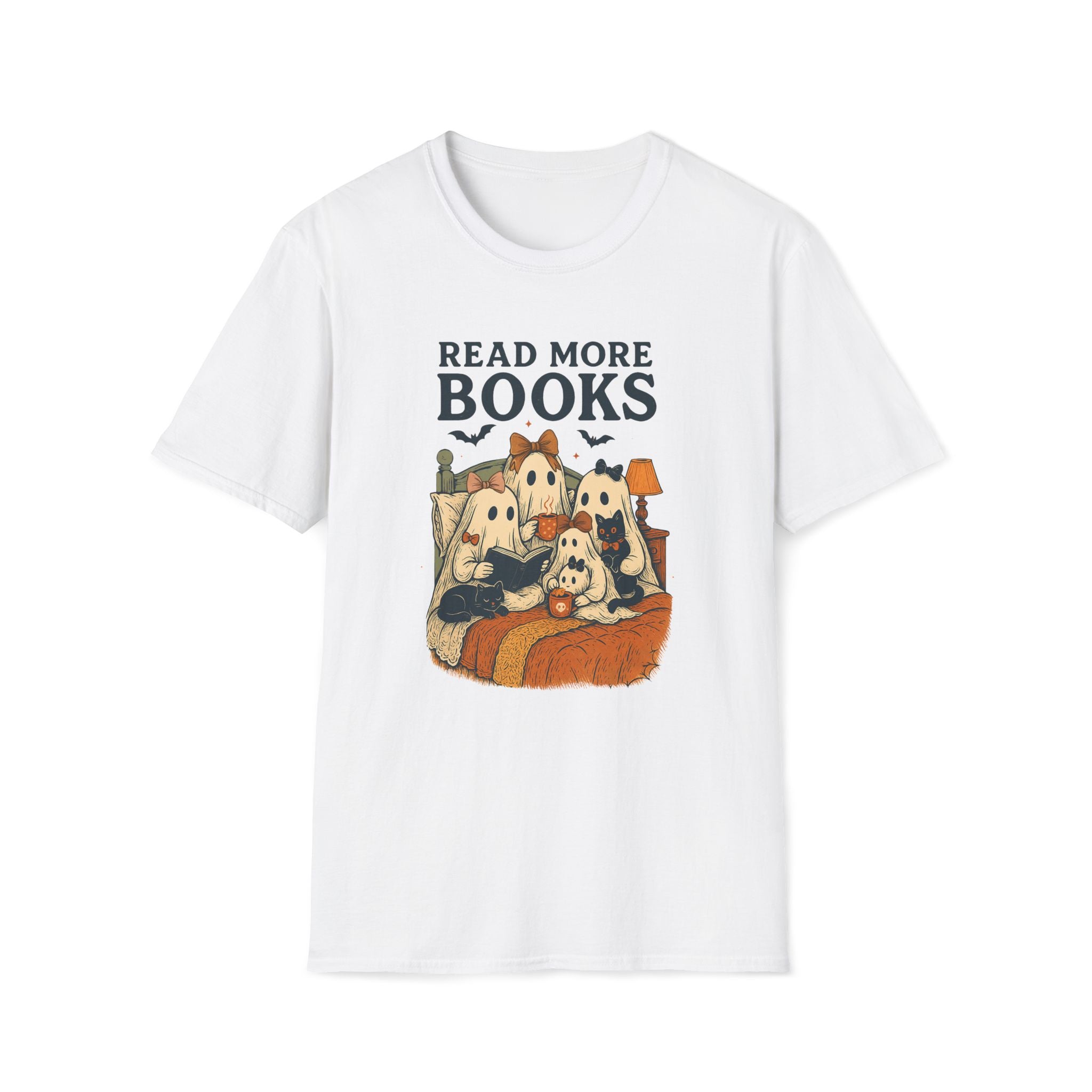 Read More Books, Ghosts - Unisex Softstyle T-shirt