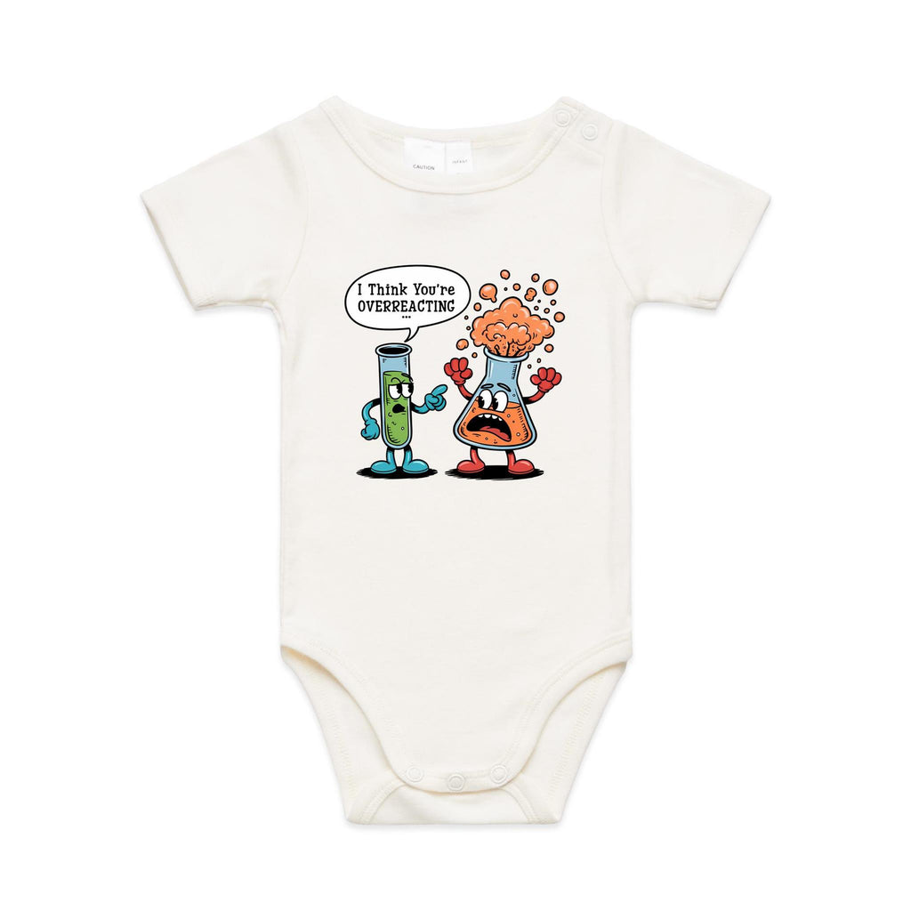 I Think You're Overreacting Chemistry AS Colour Baby Bodysuit