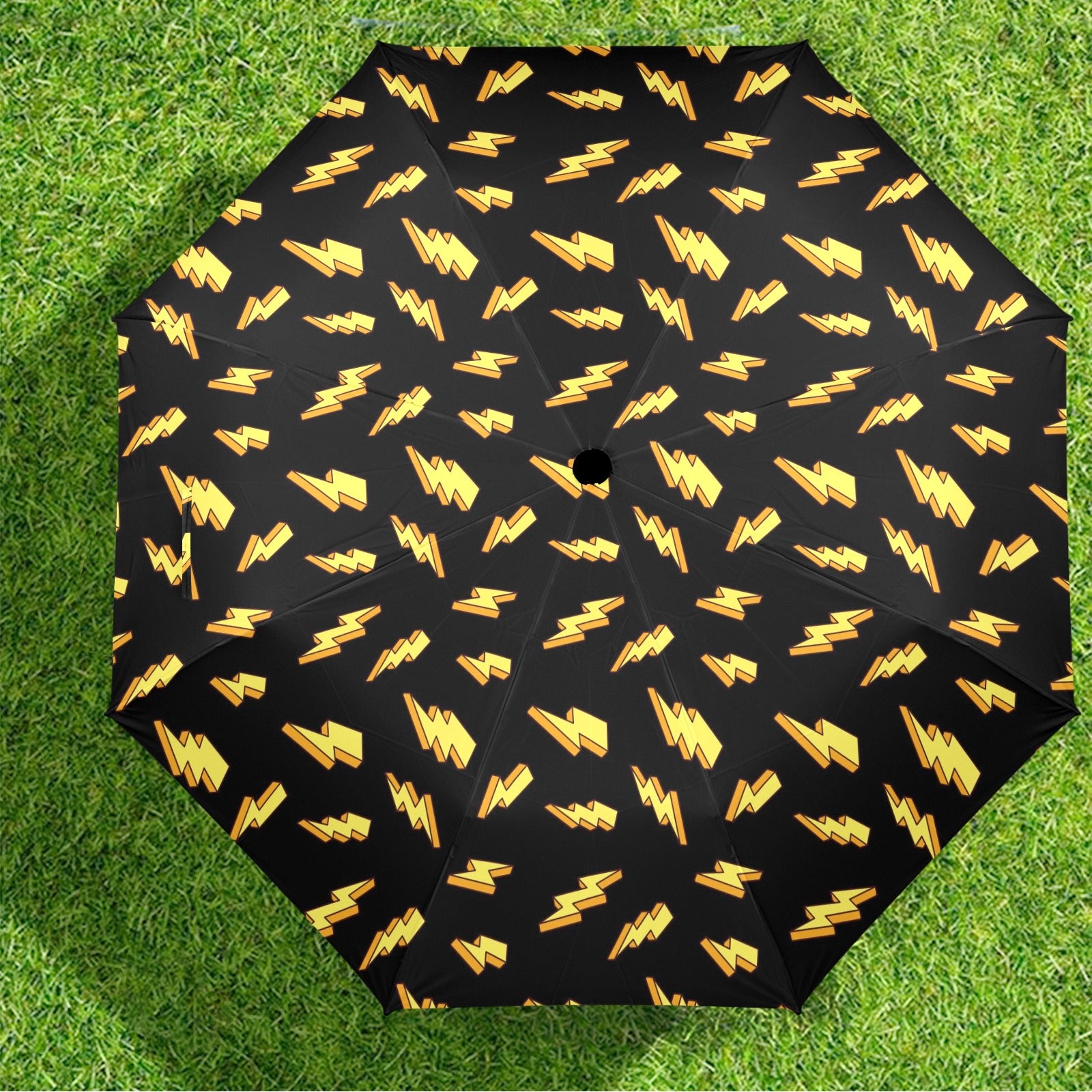 Lightning Bolts - Semi-Automatic Foldable Umbrella (Model U12) Semi-Automatic Foldable Umbrella (U12)