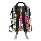 Sticker Music - Multi-Function Backpack, Nappy / Diaper Bag