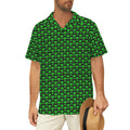 Aliens Men's Short Sleeve Hawaiian Shirt Men's Hawaiian Shirt (New) Printed Offshore Sci Fi