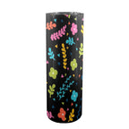 Rainbows And Flowers - 20oz Tall Skinny Tumbler with Lid and Straw