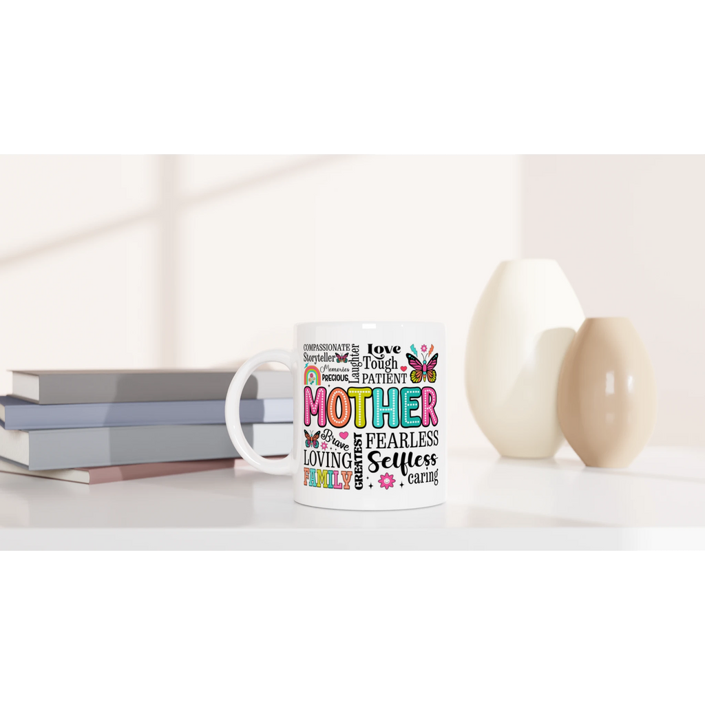 White 11oz Ceramic Mug White 11oz Mug Globally Fulfilled Mum
