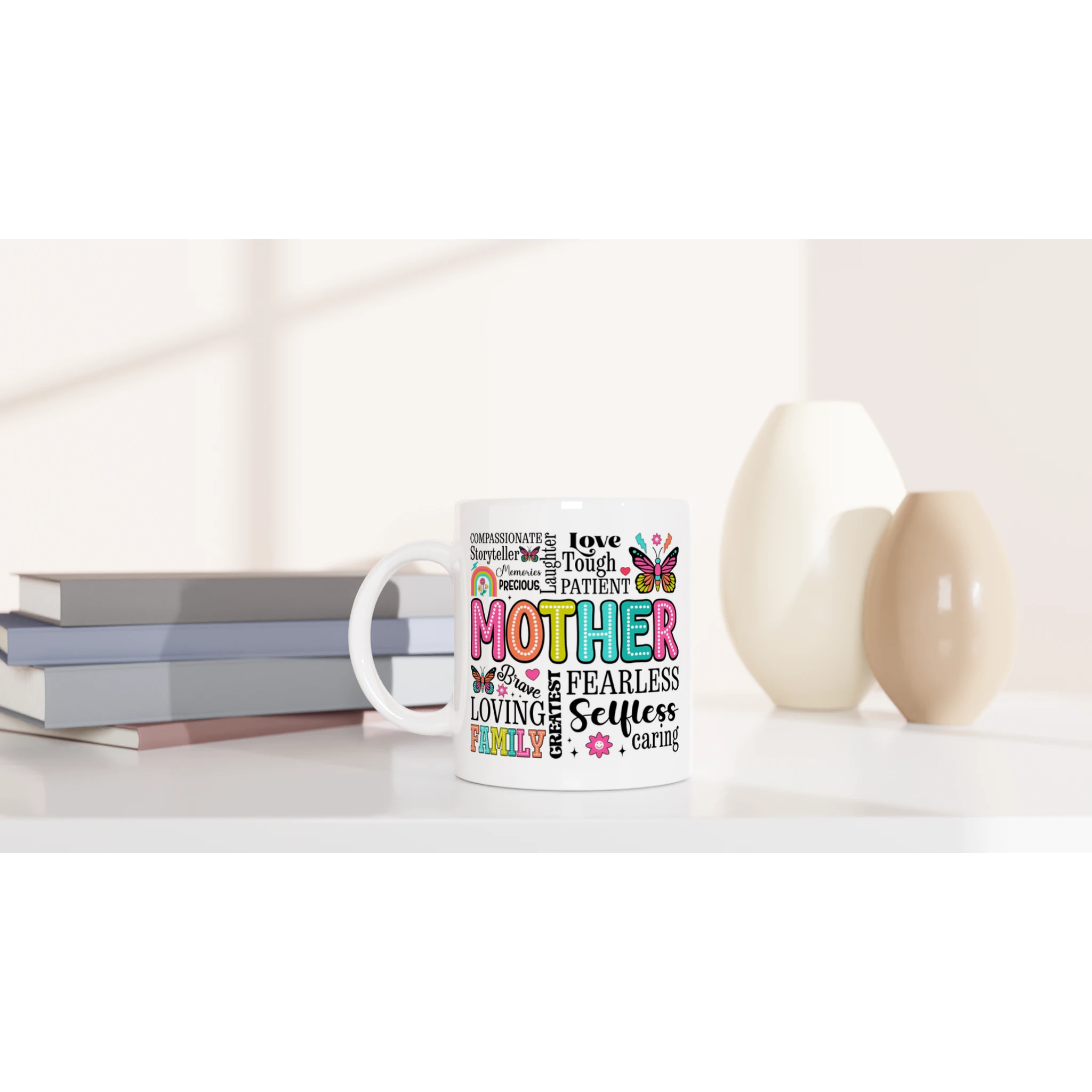 White 11oz Ceramic Mug White 11oz Mug Globally Fulfilled Mum