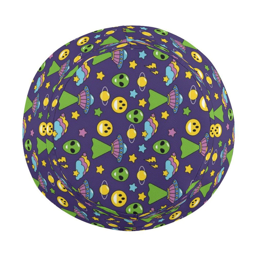 Groovy Alien Kids Bucket Hat Kids Bucket Hat Printed Offshore Sci Fi