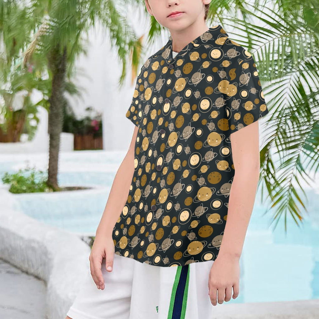 Planets Senior Kids Hawaiian Shirt
