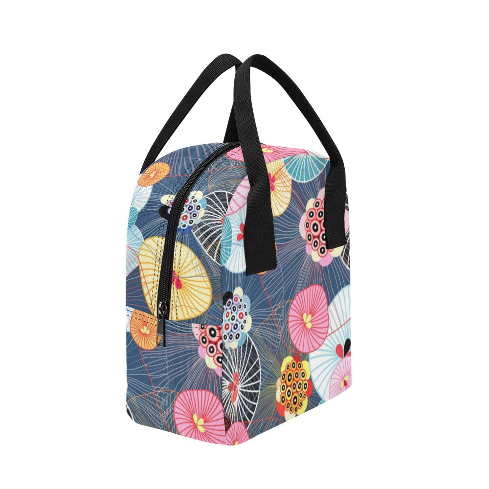 Abstract Floral - Zipper Lunch Bag Zipper Lunch Bag Printed Offshore