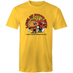 Love At First Bite - Mens T-Shirt Yellow Mens T-shirt Food Printed In Australia