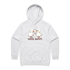 Goose Bumps - Womens Hoodie White Marle Womens Hoodie animal Printed In Australia
