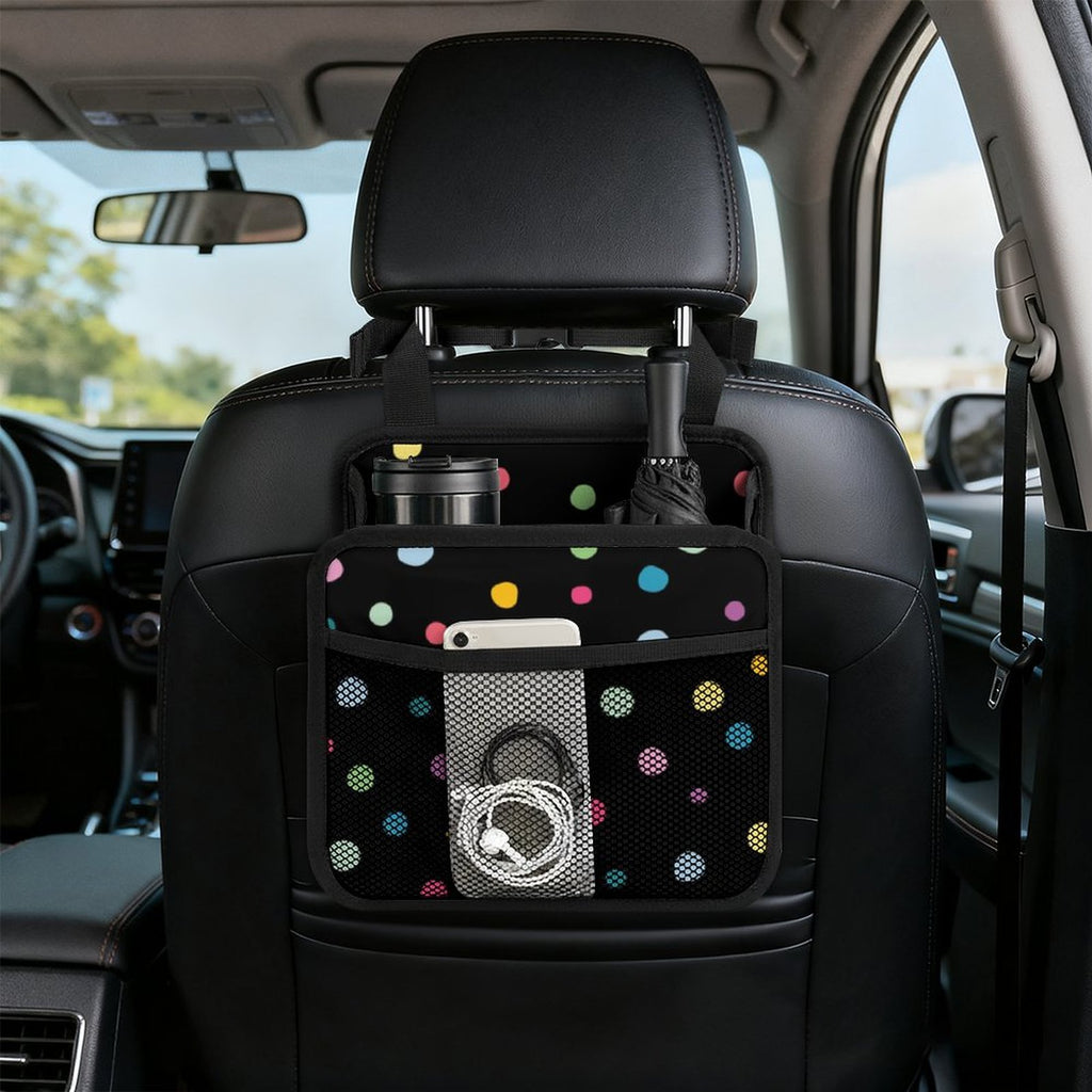 Polka Dots Car Seat Back Organiser Car Seat Back Organiser Printed Offshore