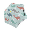 Cute Whales Kids Safe Round Corner Umbrella One Size Kids Safe Round Corner Umbrella Ocean Printed Offshore