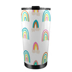 Cloud Rainbows - 20oz Mobile Tumbler with Lid (Black Lock) 20oz Travel Mug Printed Offshore