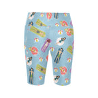 Beach Float Women's Bike Shorts With Side Pockets Women's Bike Shorts Printed Offshore Summer Surf
