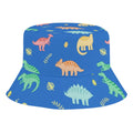 Dinosaurs Kids Bucket Hat black Kids Bucket Hat animal Printed Offshore