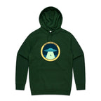 UFO Alien Abduction, Sorry I'm Taken - Mens Hoodie Forest Green Mens Hoodie Printed In Australia Sci Fi