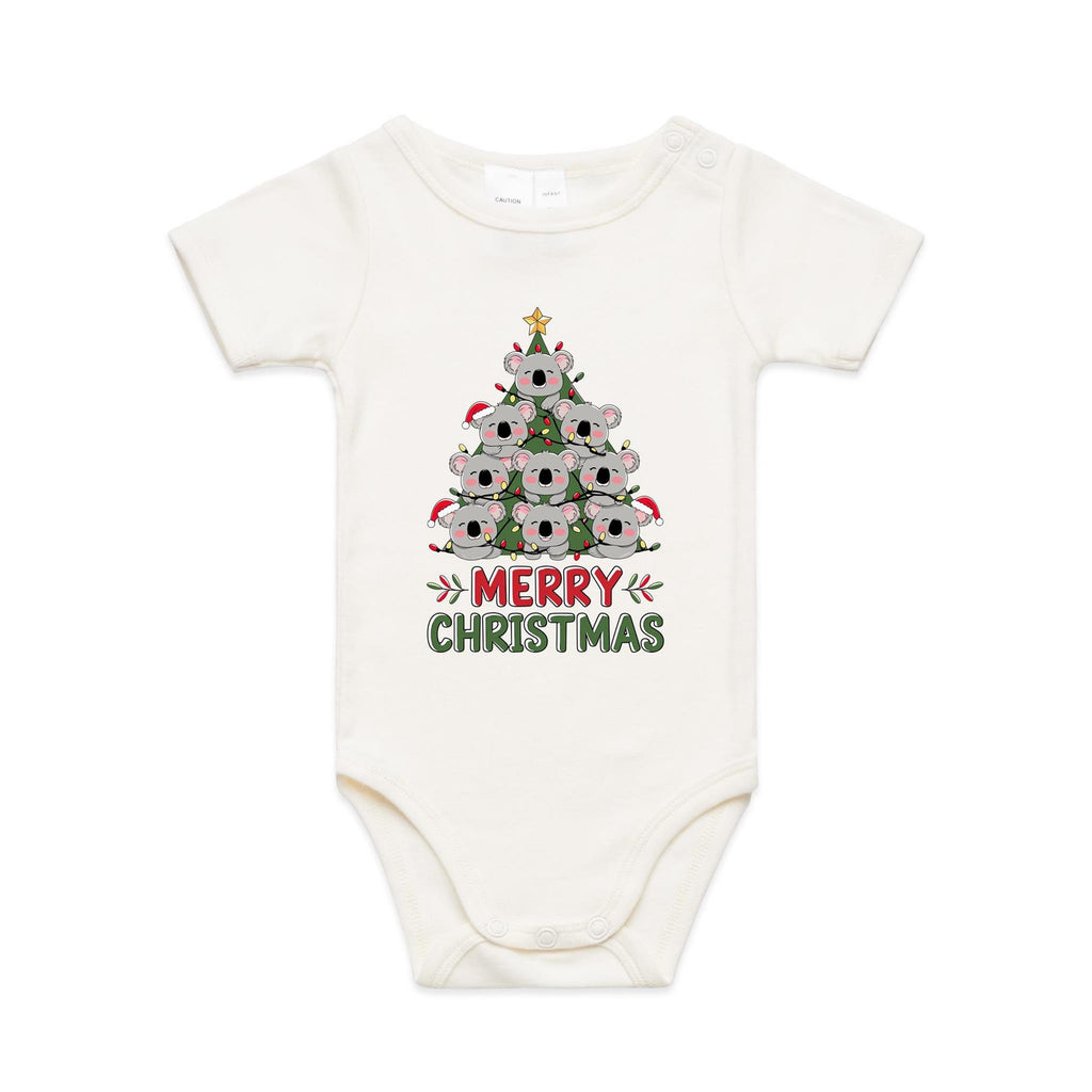 Koala Christmas Tree - Baby Bodysuit
