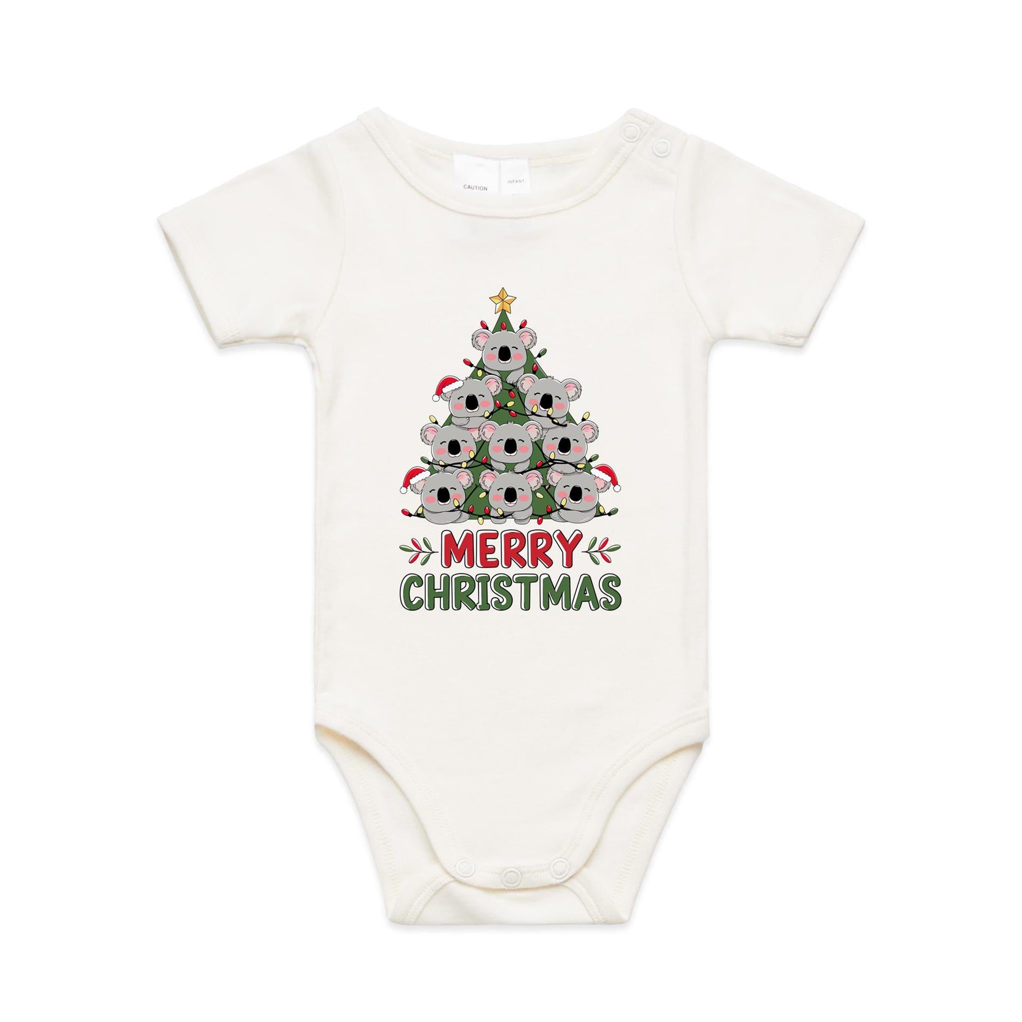 Koala Christmas Tree - Baby Bodysuit
