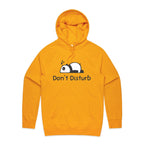 Don't Disturb, Panda - Mens Hoodie Gold Mens Hoodie animal Printed In Australia
