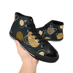 Planets - Men's High Top Canvas Shoes