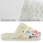 Brass Musical Instruments Men's Fur Trim Thick-Sole Indoor Slippers Men's Fur Trimmed Slippers Music Printed Offshore