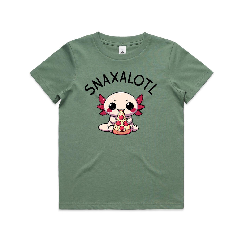 Snaxalotl, Axolotl Pizza - Kids Youth T-shirt