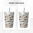 Pretty Moths And Butterflies Small Stainless Steel Travel Mug Cup 12oz/350ml