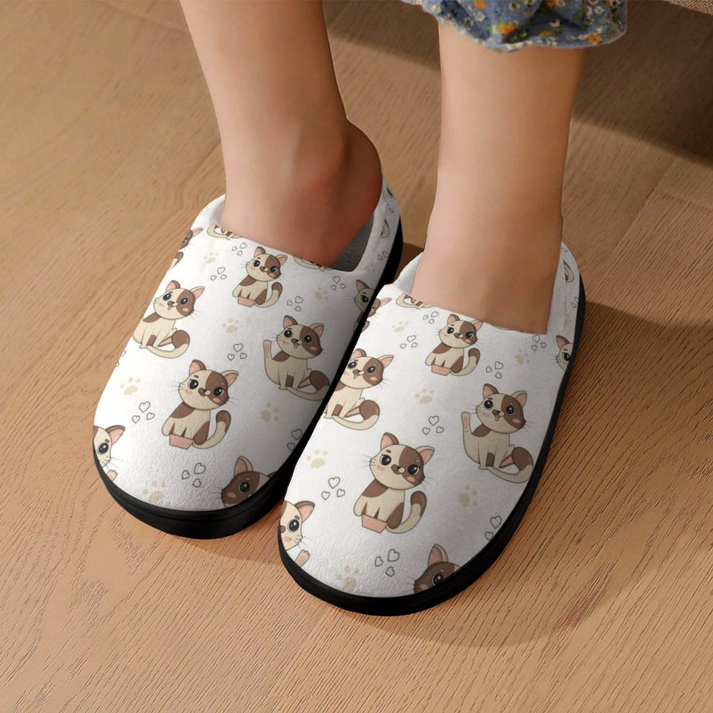 Cheeky Cats Kids Cotton Slippers Kids Cotton Slippers animal Printed Offshore