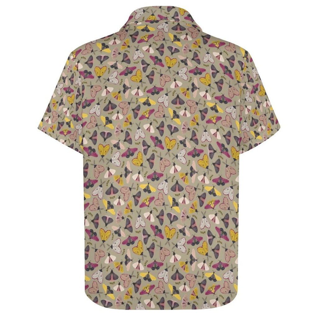 Pretty Moths Women's Collared Pocketless Short Sleeve Shirt