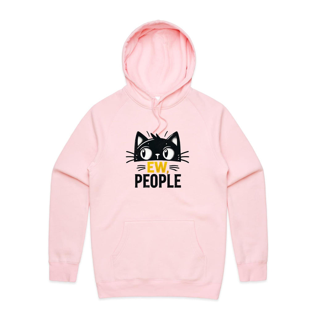 Ew People, Cat - Mens Hoodie Pink Mens Hoodie animal Printed In Australia