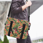 Vintage Hawaiian Floral Duffle Bag-Simple (Model 1715) Duffle Bag-Simple (1715)