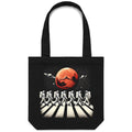 Astronaut Zebra Crossing In Space Canvas Tote Bag Default Title Tote Bag