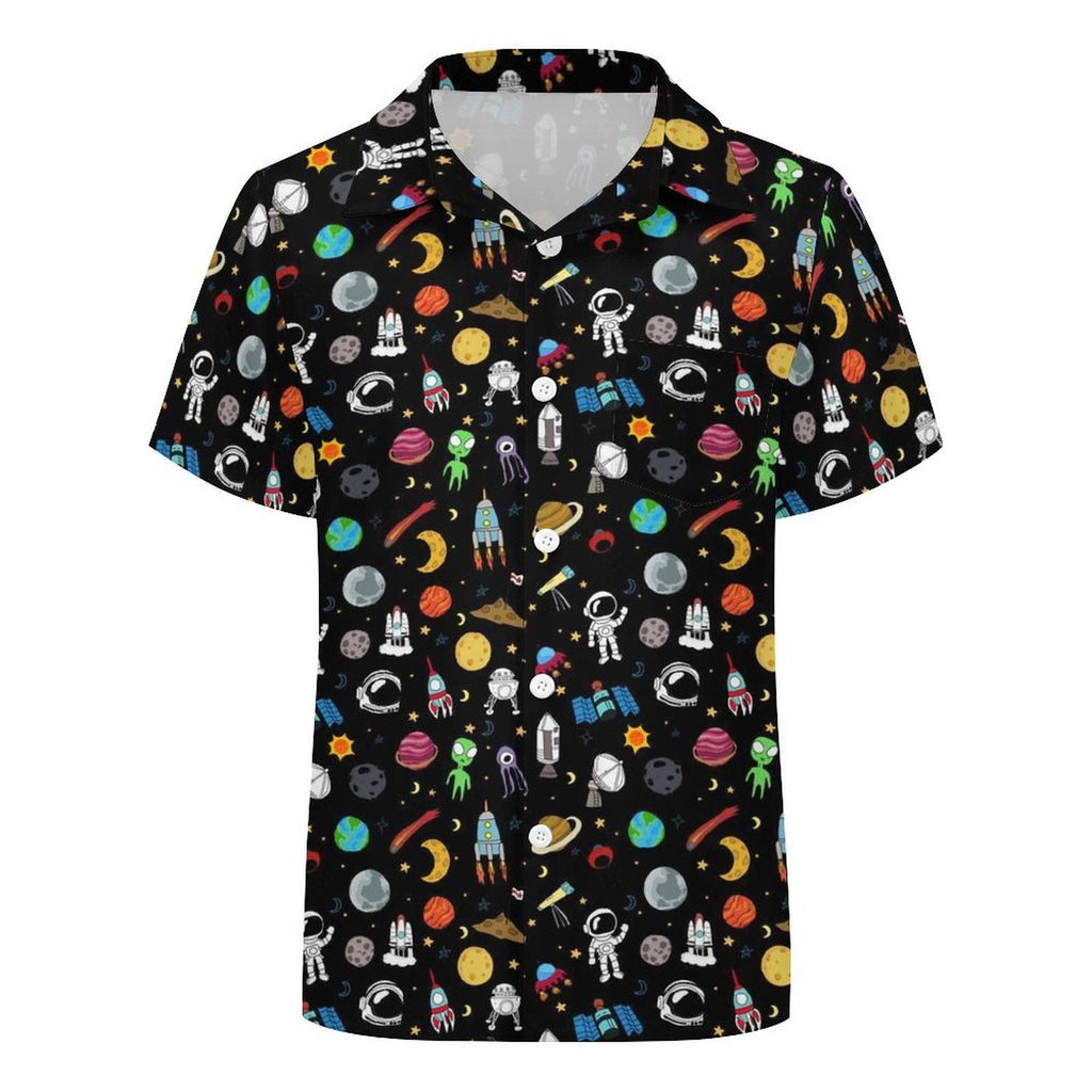 Kids Space Kids Youth Short Sleeve Button Up Shirt
