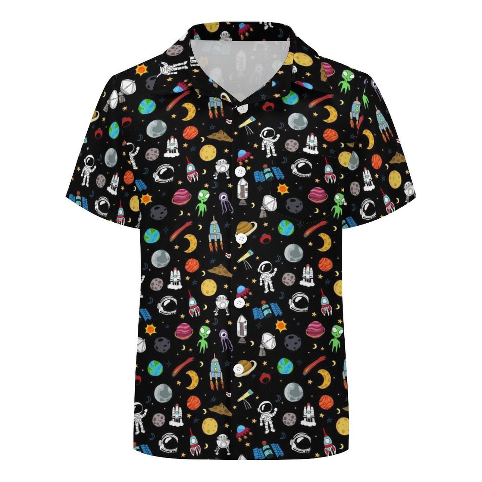 Kids Space Kids Youth Short Sleeve Button Up Shirt