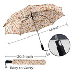Peace And Love Umbrella Umbrella Printed Offshore Retro