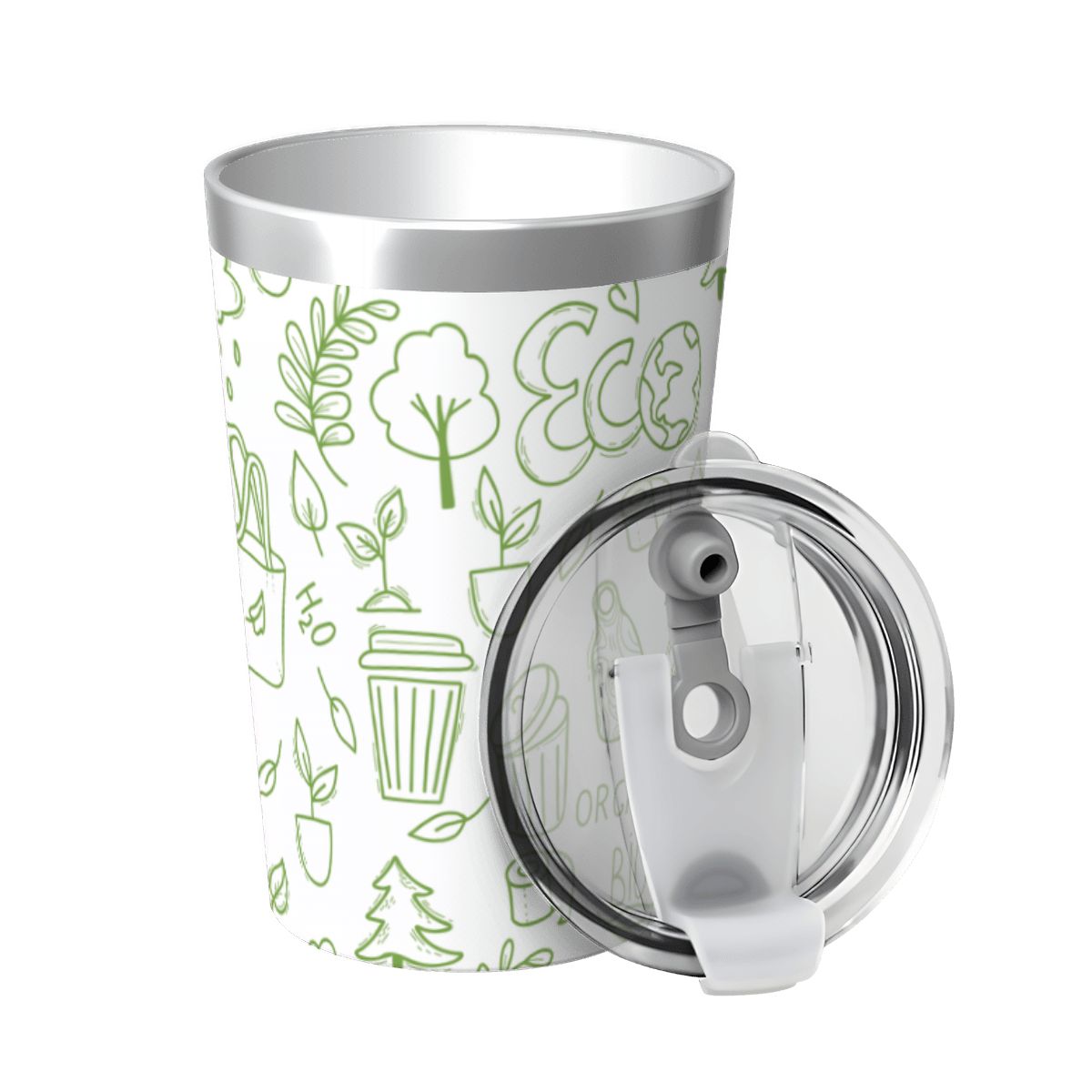 Eco Small Stainless Steel Travel Mug Cup 12oz/350ml