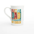 Personalised Guitar Dad White 10oz Porcelain Slim Mug Default Title Personalised Porcelain Mug Dad Globally Fulfilled Music