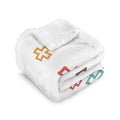 Plus And X Double-Layer Fleece Blanket 51"x59" One Size Double-Layer Throw Blanket Printed Offshore