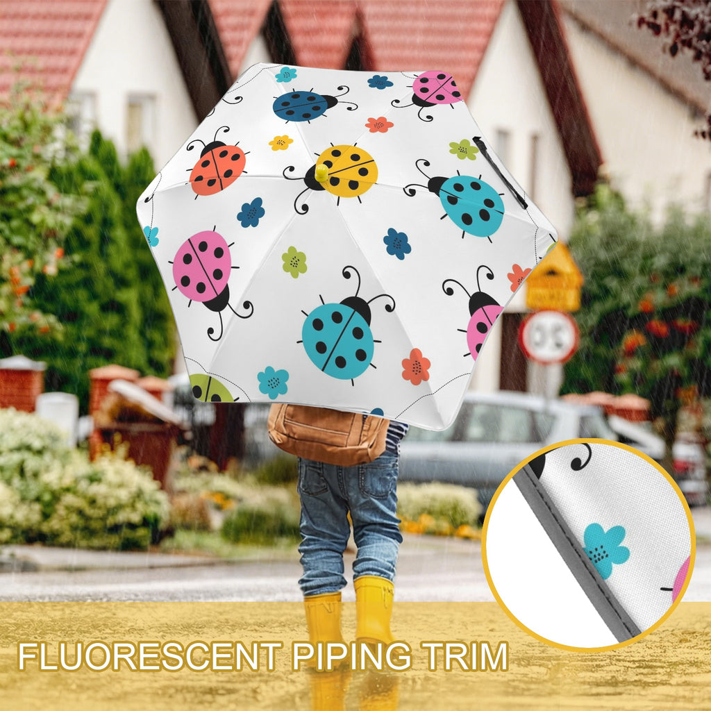 Ladybugs Kids Safe Round Corner Umbrella Kids Safe Round Corner Umbrella animal Printed Offshore