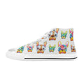 French Bulldog Women's High Top Canvas Shoes US12 Womens Classic High Top Shoes Printed Offshore