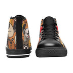 Funny Dog Crowd - Men's High Top Canvas Shoes