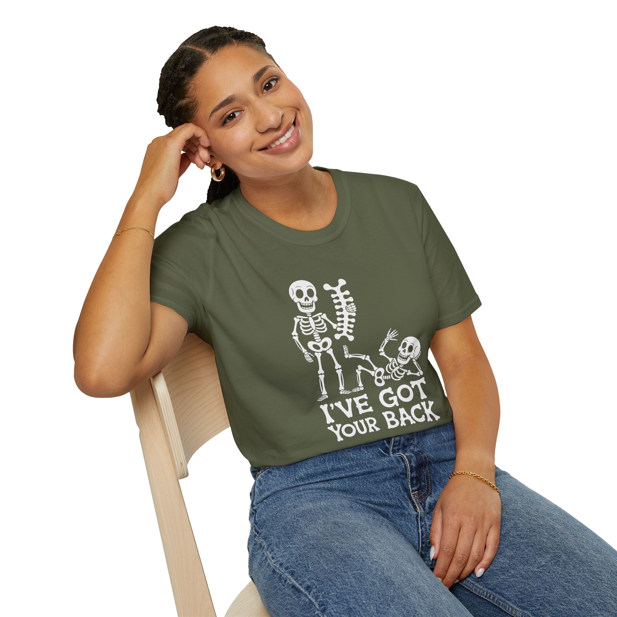 Skeleton, I've Got Your Back - Unisex Softstyle T-Shirt