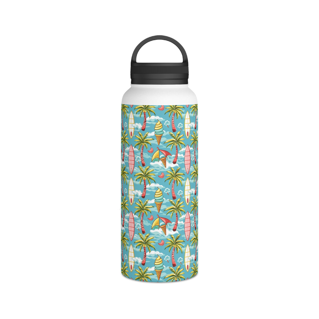 Summer Surf Stainless Steel Water Bottle, Handle Lid Stainless Steel Water Bottle With Handle Lid Globally Fulfilled Summer Surf
