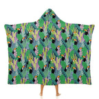 Bright Toucan Kids Hooded Blanket 100cm x 130cm white 40"×50" Kids Hooded Blanket animal Printed Offshore