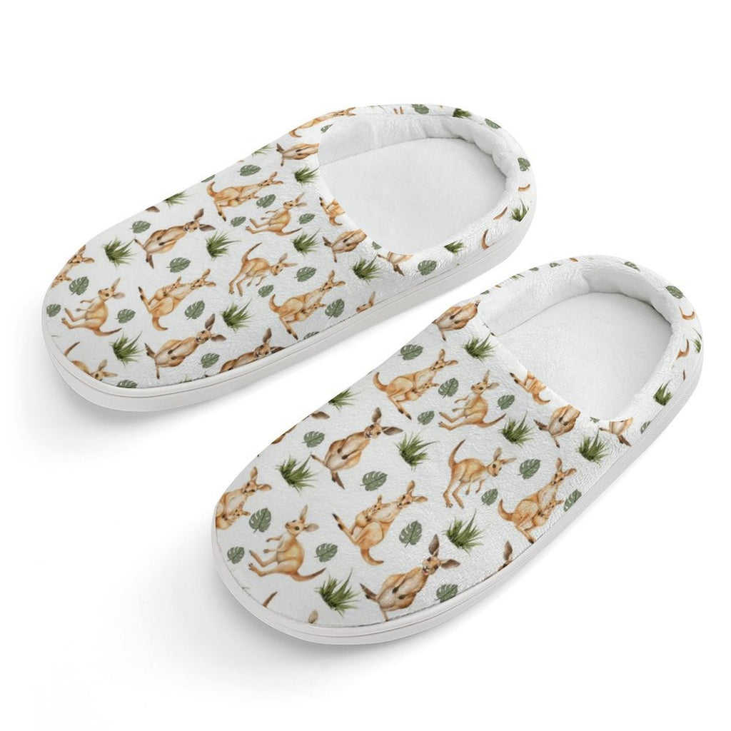 Kangaroos Kids Cotton Slippers white Kids Cotton Slippers animal Australia Printed Offshore
