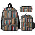 Books Three Piece Backpack Set white One size Three Piece Backpack Set Printed Offshore