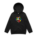 Game Cube - Kids Hoodie Black Kids Hoodie Printed In Australia