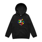 Game Cube - Kids Hoodie Black Kids Hoodie Printed In Australia